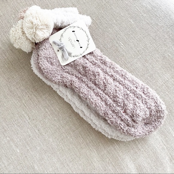 Anthropologie X Lemon Pom Cable-Knit Socks set - Picture 4 of 6